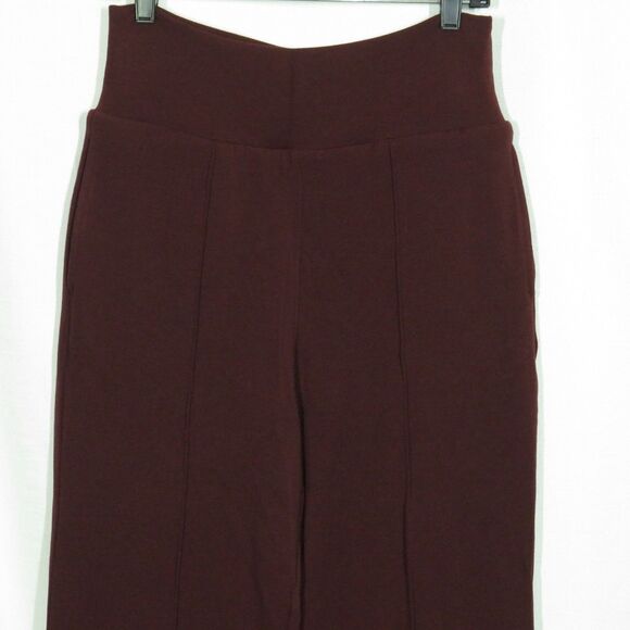OGL EcoMousse MaxWarm Cozy Thermal Brushed High Waist Flare Pants Berry Sz M - Picture 5 of 13